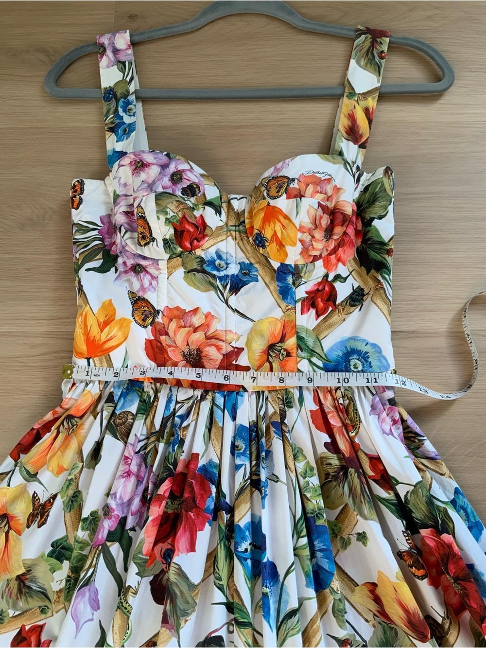 DOLCE & GABBANA Flower print cotton poplin dress - Picture 5 of 9